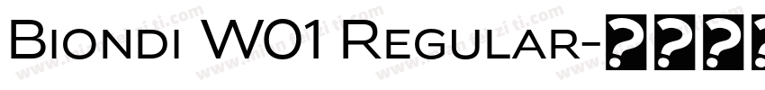 Biondi W01 Regular字体转换